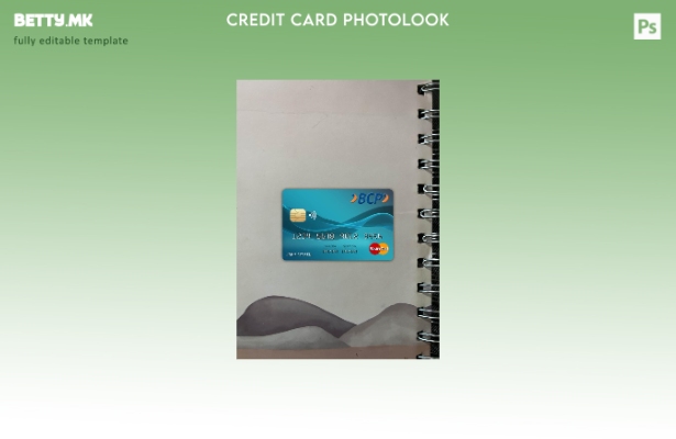 модерен стил Боливија Credito банка мастер карта photolook преден шаблон